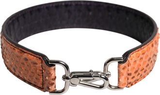 Dolce & Gabbana Womens Black Beige Exotic Leather Bag Shoulder Strap Python