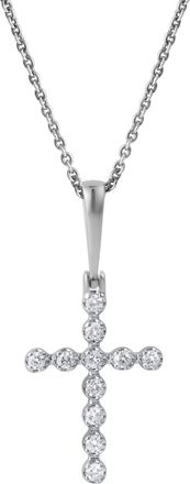 LuvMyJewelry Auralisse Cross 14K Gold Diamond Pendant - 0.3 Ct