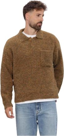 Woodbird Wbdom Loop Polo - Heren - Truien - Bruin - Maat: L Leer