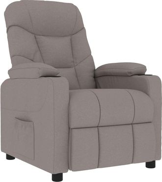 vidaXL Vidaxl - Sill&oacute;n De Masaje Reclinable De Tela Gris Taup&eacute;