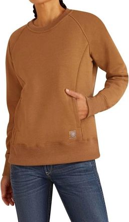 Ariat Rebar Traverse Sweatshirt In Khaki Heather
