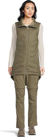 Columbia Heavenlytm II Long Vest Womens Clothing Stone Green : 2XL, Fleece/Polyester