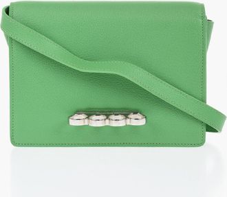 Alexander McQueen Hammered Leather Top-Handle Bag With Removable Shoulder Strap Alexander McQueen