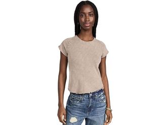 Free People Be My Baby T-Shirts Womens T Shirt Tropical Nut : XS (Womens 0-2), Cotton