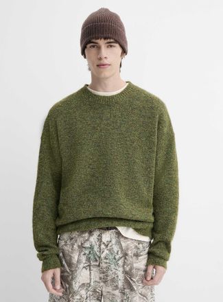 Kuwalla Mens Mixed-yarn fuzzy sweater