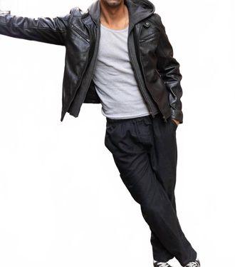 Mauritius Biko Uf Leather Jacket In Black