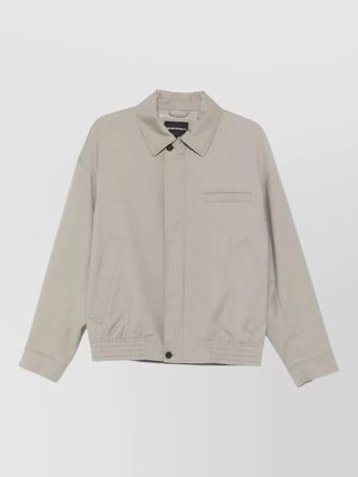 Emporio Armani wool jacket long sleeves buttoned cuffs