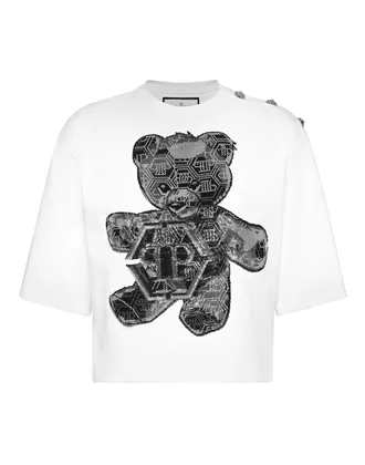 Philipp Plein T-Shirt Ronde Hals Teddy Bear