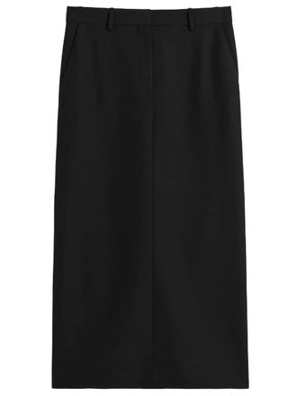 Toteme Low-Waist Straight Skirt - Black