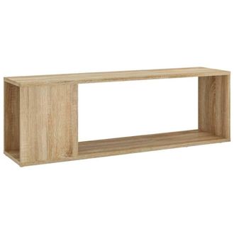 Berkfield Home TV Cabinet Sonoma Oak 100x24x32 cm Engineered Wood in Tan | Size: 100 x 24 x 32 cm