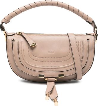 Chlo&eacute; Marcie Mini-Schultertasche aus Leder