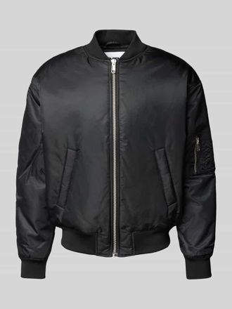 Review Bomberjacke mit Leistentaschen in Black, Gr&ouml;&szlig;e M