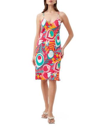 Trina Turk Arana 2 Printed Slip Dress in Multi at Nordstrom, Size 12