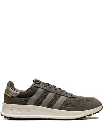 adidas Run 84 three-stripe mesh sneakers - men - Fabric/Calf Suede/Fabric/Rubber - 12 - Green