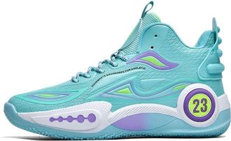 Generic Mens Basketball Shoes with Anti Slip Wear-Resistant Shock-Absorbing Rebound Grip Training, Sports Walking Shoes(Green,8.5 UK)