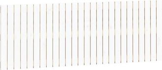 vidaXL Cabecero De Cama De Pared Madera Maciza Pino Blanco 166x3x60 Cm Vidaxl
