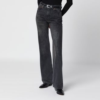 Our Legacy Jeans Boot Cut nero effetto slavato