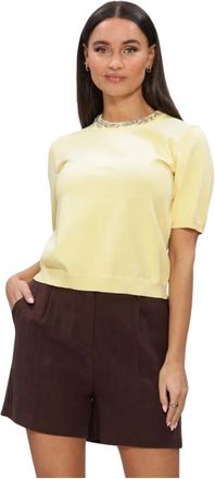 Notre-V Truien & Vesten, Dames, Geel, S, Linnen, Dames Tops & T-shirts Nv-herma
