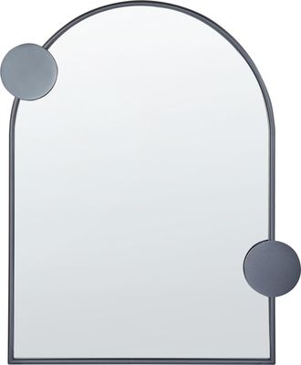 Beliani Beliani - Espejo De Pared Decorativo De Estilo Moderno 69 X 80 Cm En Color Negro Aulon