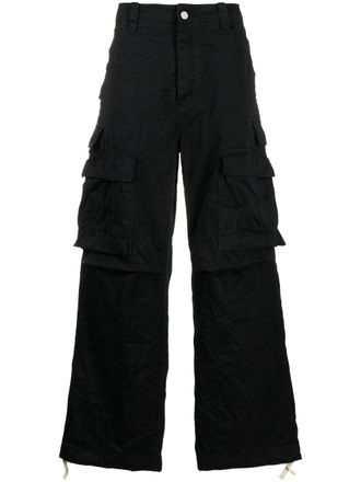 Purple DOUBLE POCKET CARGO Black - men - Cotton - M