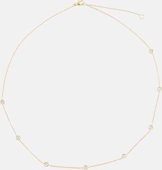 Stone and Strand Diamonds By The Dozen 10kt gold necklace with diamonds