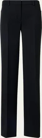 Akris Mikka Wool Tricotine Straight-Leg Pants