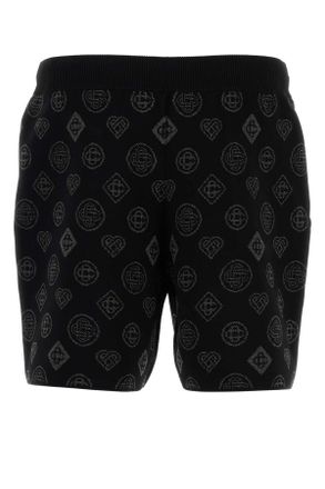 Casablanca Maw25kw110701 Black Short