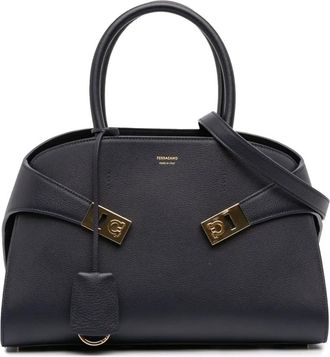 Ferragamo 2010-2025 Small Leather Hug satchel - Black