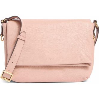 Aim&eacute;e Preston Medium Leather Crossbody Bag in Rose Quartz at Nordstrom Rack