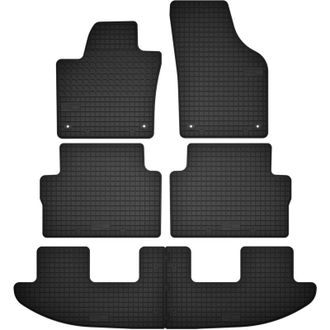 OEM Alfombrillas De Goma Para 3 Filas De Asientos, Para 7 Personas: Seat Alhambra Ii Mpv (2010-2018)