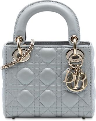 Dior Pre-owned Dior Mini Lambskin Cannage Lady Dior Ladies ID-0280