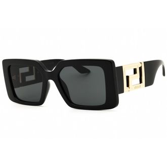 Versace Ladies Black Rectangular Sunglasses VE4505U