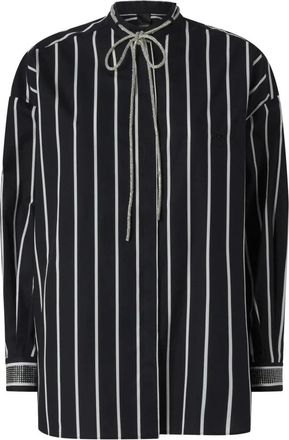 Pinko Pinko, Overhemden, Dames, Zwart, M, Katoen, Crescenza Shirt 105606A2Tb