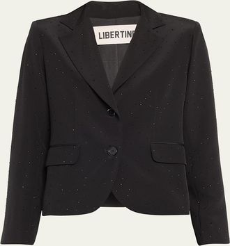 Libertine - Libertine Stardust Crystal Silk Short Blazer