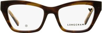 Longchamp LO2762 Arching Brow Line Eyeglasses - Brown