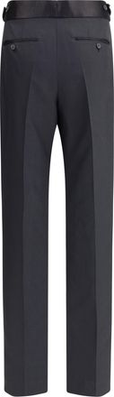 Tom Ford Womens Woll And Silk Pants Black Silk; Wool Ovis Aries Trousers