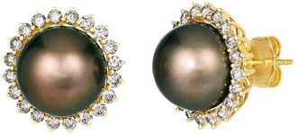 Le Vian 14K 0.84 Ct. Tw. Diamond & Tahitian Brown Pear Earrings