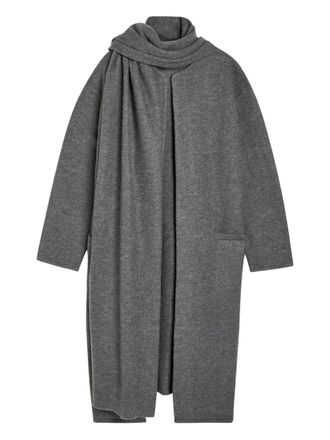Maria McManus draped merino-wool coat - Grey