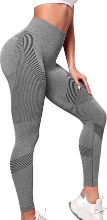 Generic Compression 3D Leggings Anti Cellulite High Waisted Women Workout Gym Tummy Control Butt Lift Leggings Petite Yoga Buttery Soft Black Pants Seamless S