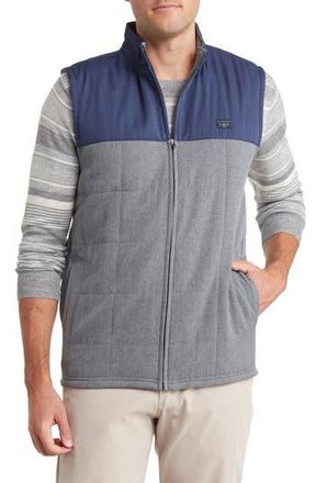 Travis Mathew Northern Colorblock Vest in Heather Blue Nights at Nordstrom Rack, Size Xx-Large