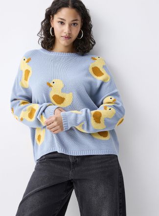 Twik Womens Picture jacquard sweater