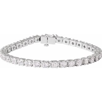 Diamond2Deal 14k Gold 7 CTW Lab-Grown Diamond Link Bracelet 7.25