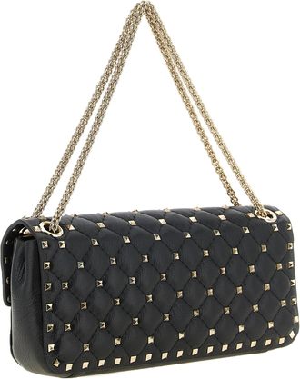 Valentino Garavani Leather Shoulder Bag - Black