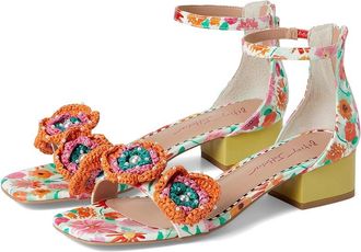 Blue by Betsey Johnson Brandee Womens Sandals White : 6.5 M, Leather/Rubber