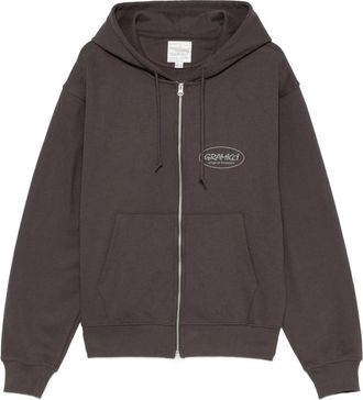 Gramicci Original Freedom Zip Hooded Sweatshirt - Heren - Vesten met rits - Bruin - XL - Katoen - Hoodies & sweatvesten
