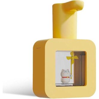 OEM Dispensador Autom&aacute;tico De Jab&oacute;n Espumoso De 400 Ml Para Ni&ntilde;os - Dispensador De Jab&oacute;n Recargable De Pared Para Cocina, Ba&ntilde;o, Escuela, Oficina (amarillo