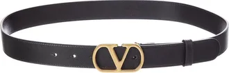 Valentino Vlogo Leather Belt