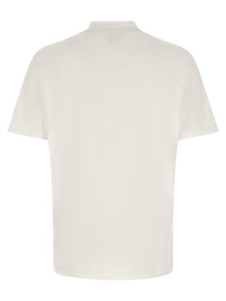 Brioni Logo-Embroidered Cotton T-Shirt - White