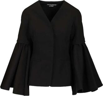 Jacquemus Paysan Jacket - Dames - Blouses - Zwart - XS - Katoen - Overhemden