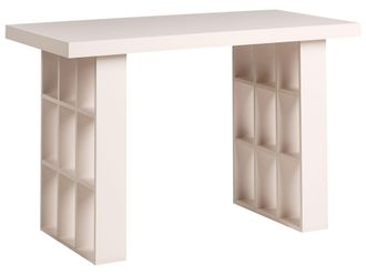 Beliani Scrivania Da Ufficio In Stile Scandinavo Con Cassetti Mdf 120 X 60 Cm 18 Ripiani Beige Chiaro Elura